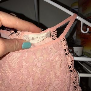 Light pink lace sun dress